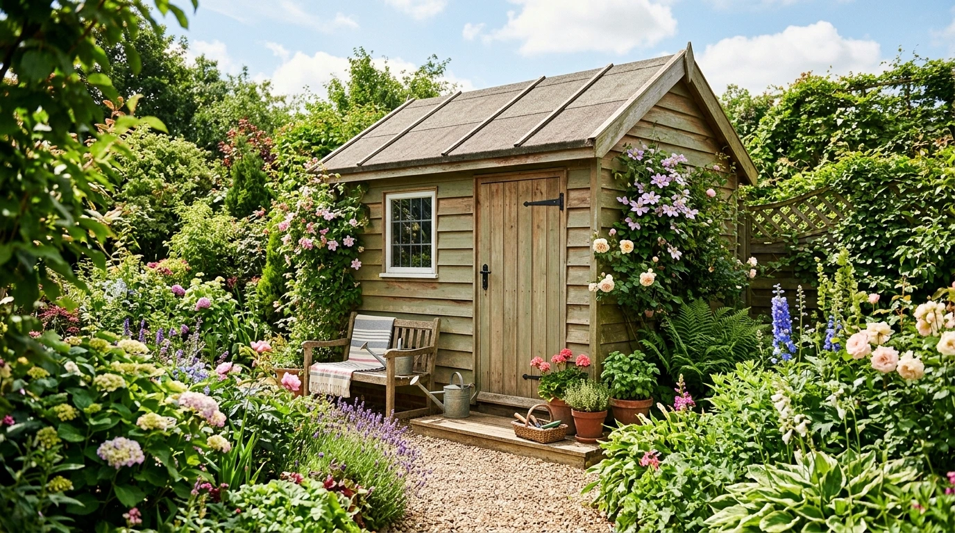 Abri chalet de jardin bois