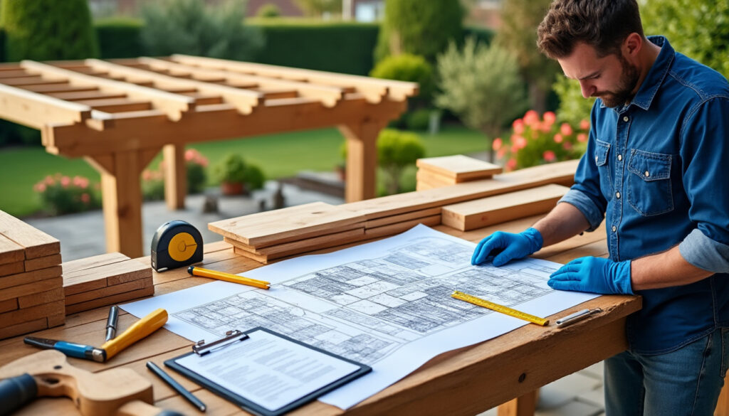 découvrez comment construire une pergola en bois avec nos plans détaillés, les matériaux recommandés et les informations sur les autorisations nécessaires pour votre projet.