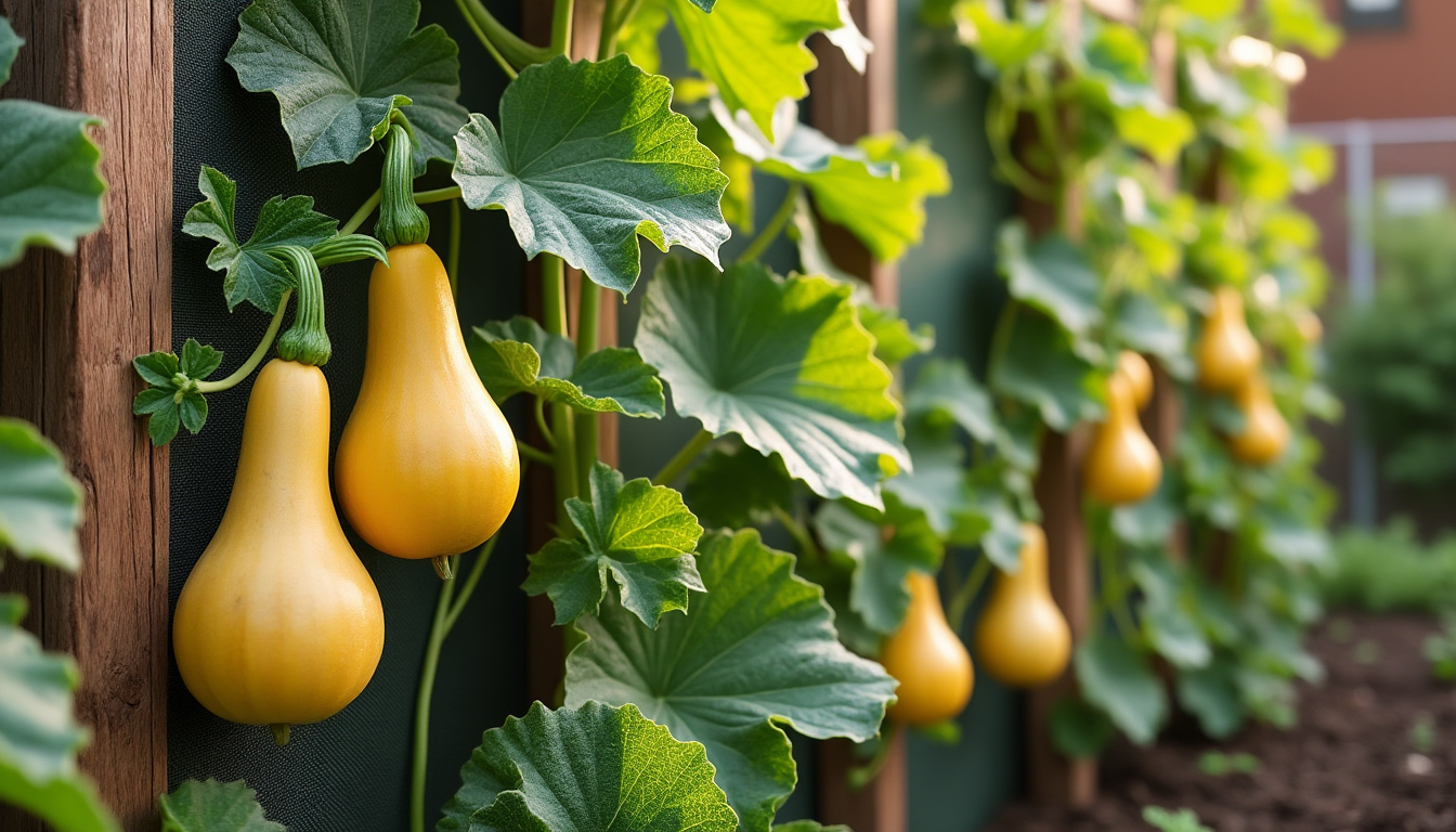 découvrez comment un système ingénieux pour faire grimper vos courges peut optimiser l'espace de votre potager et augmenter considérablement vos récoltes. ne laissez plus vos courges envahir votre jardin !