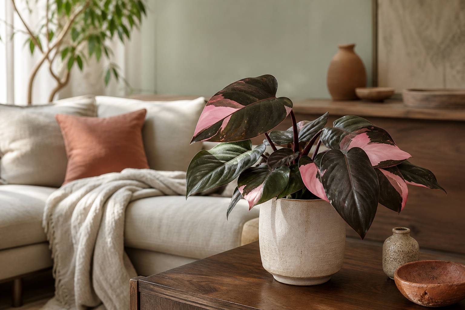 Philodendron Pink Princess : pourquoi vos feuilles perdent leur panachure rose et deviennent entièrement vertes