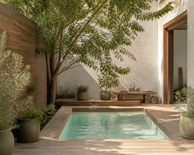 Plunge pool : l&rsquo;élégance australe, entre jacuzzi raffiné et piscine abordable, le must-have de l&rsquo;été