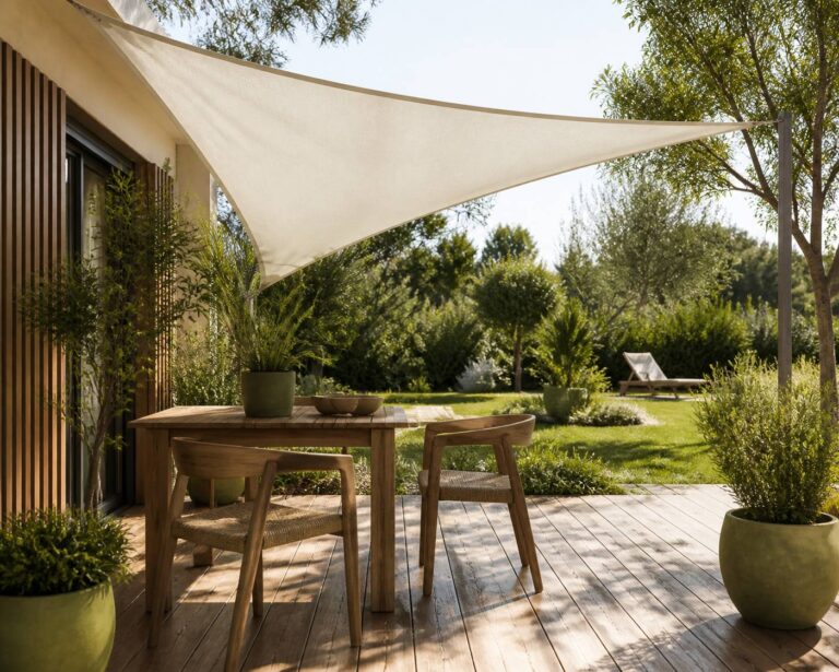 Ce voile d&rsquo;ombrage à 17 € élimine le vis-à-vis dans votre jardin : découvrez l&rsquo;installation qui va vous étonner
