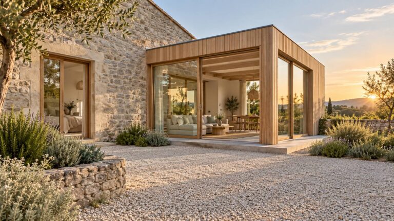 Extension bois sur maison ancienne : les points de jonction