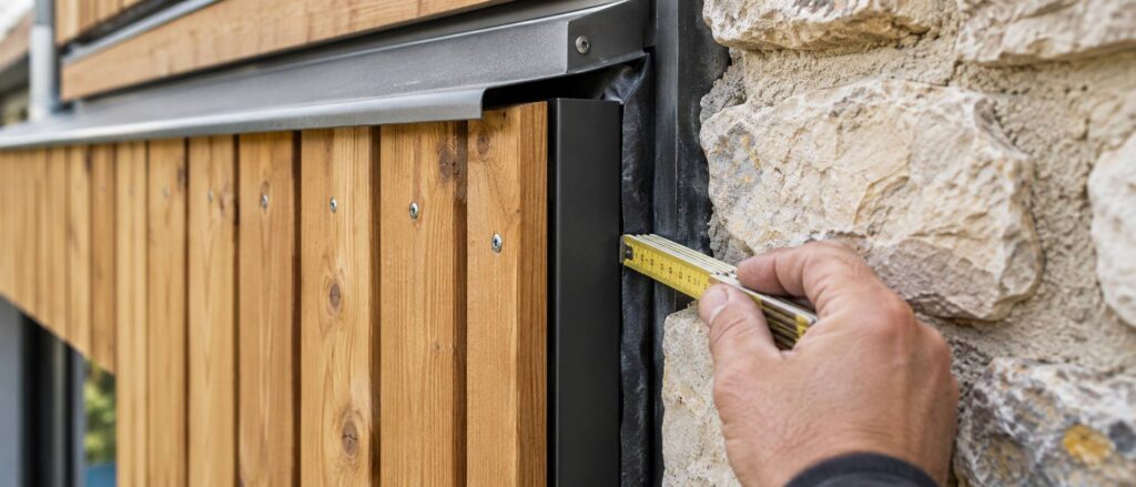 Illustration de détail sur le sujet : Extension bois sur maison ancienne : les points de jonction